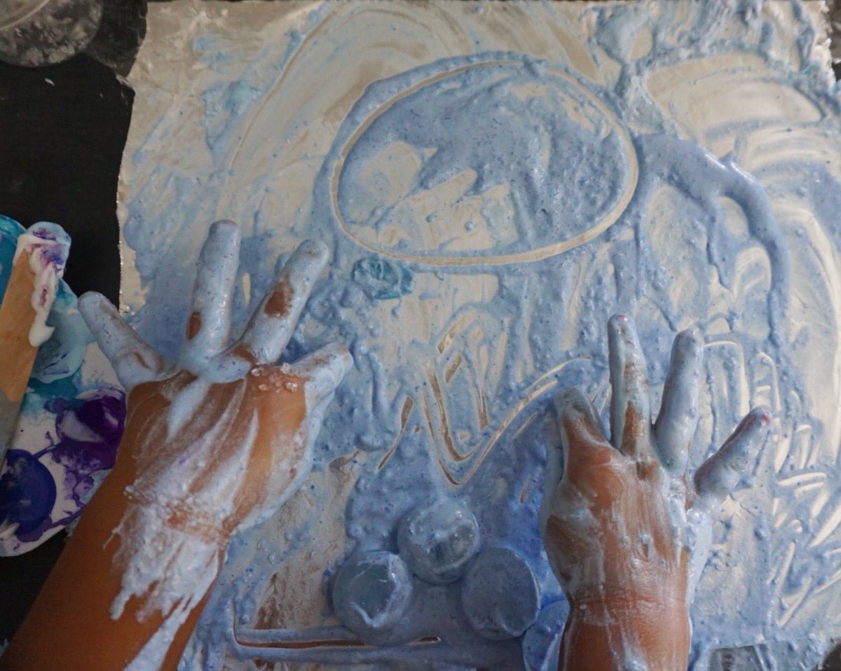 artfullylexi's tweet photo. Painting with shaving cream >>> https://t.co/v3n41jGR9h