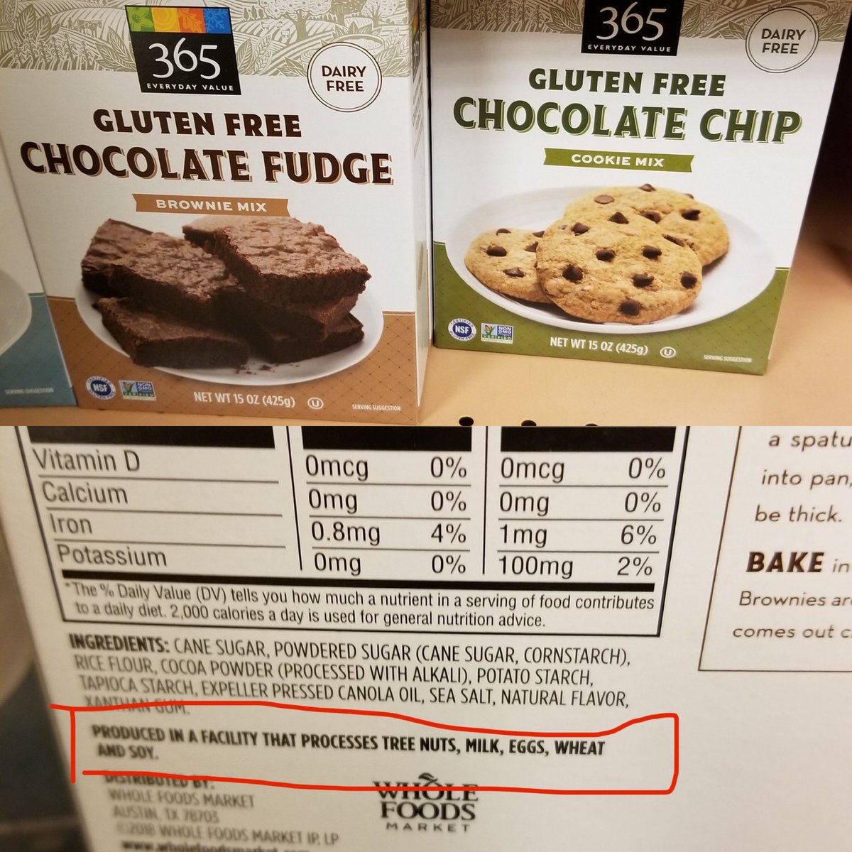 anton_katherine's tweet photo. Hey @WholeFoods an item isn’t truly gluten or dairy free if it’s processed in a facility with those allergens #foodallergies #anaphylaxis #notdairyfree #foodallergy #kidwithfoodallergies #allergyawareness #foodallergyfamily https://t.co/xceurHE8Mz