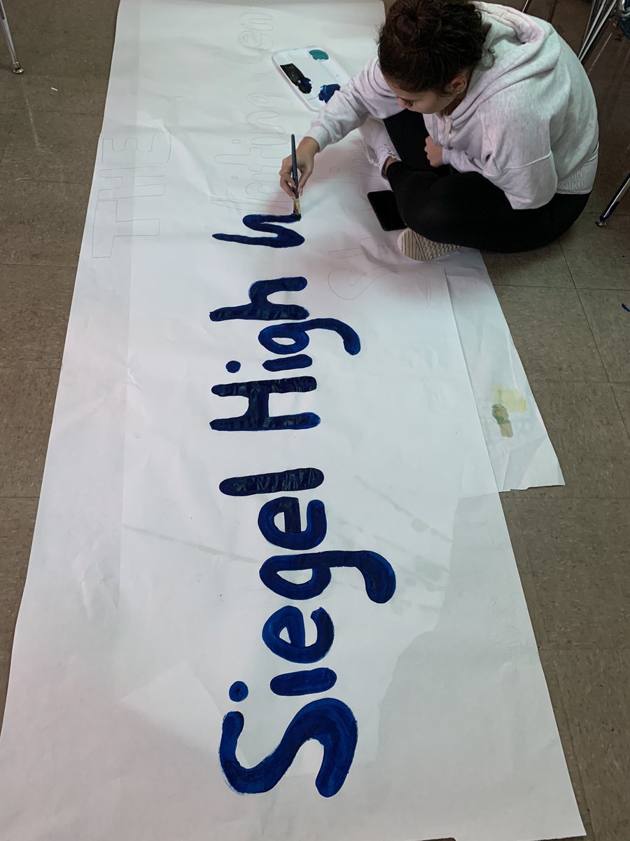 The Siegel Writing Center has the privilege of being able to make our own banner for the Homecoming Game!! What do y'all think? #P2BASS <a href="/SiegelHighStars/">Siegel High School</a>