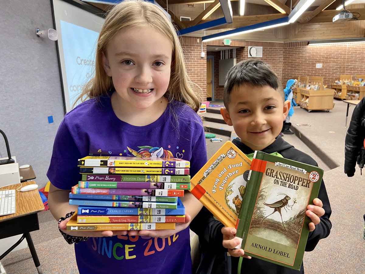 Taking away a book limit has been a bit scary but exciting! We made it our goal to promote a love for reading while teaching responsibility at the Tozer Library! #InspiRE4 #AgencyRE4 <a href="/TZPrincipal/">Shelly Butcher</a> #library