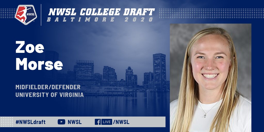 Two rounds down, two to go. 

@chiredstarsPR gets things started in the third round by selecting Zoe Morse with the 19th overall pick. 

#NWSLDraft