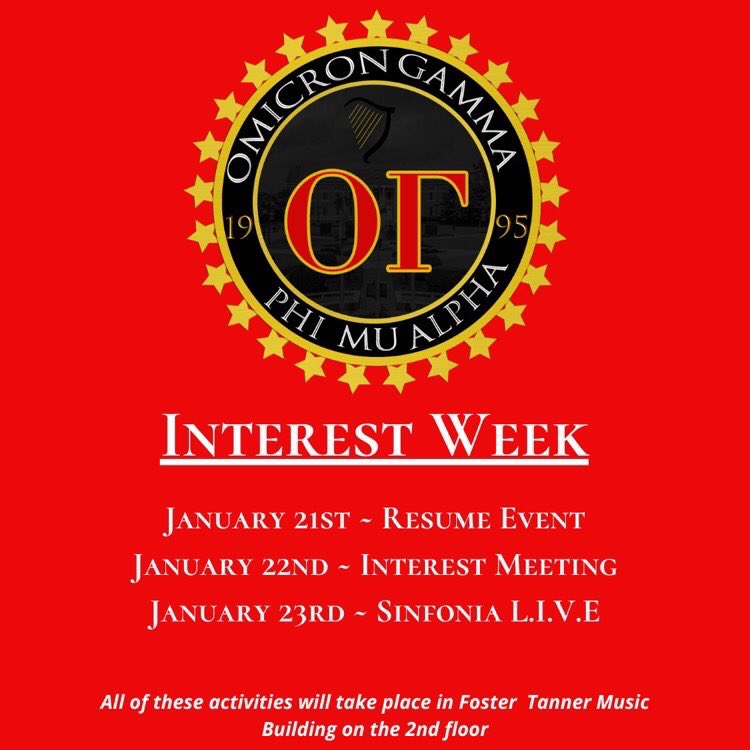 aaronmax97's tweet photo. 🎶Come one, come all and fellowship with the OG Sinfonians as we enter into this week of events filled with music, man power and  brotherhood. The brothers of the Omicron Gamma Chapter would like invite you to partake and experience our spring interest week. See you there!🎶 https://t.co/H29AxW8T9e