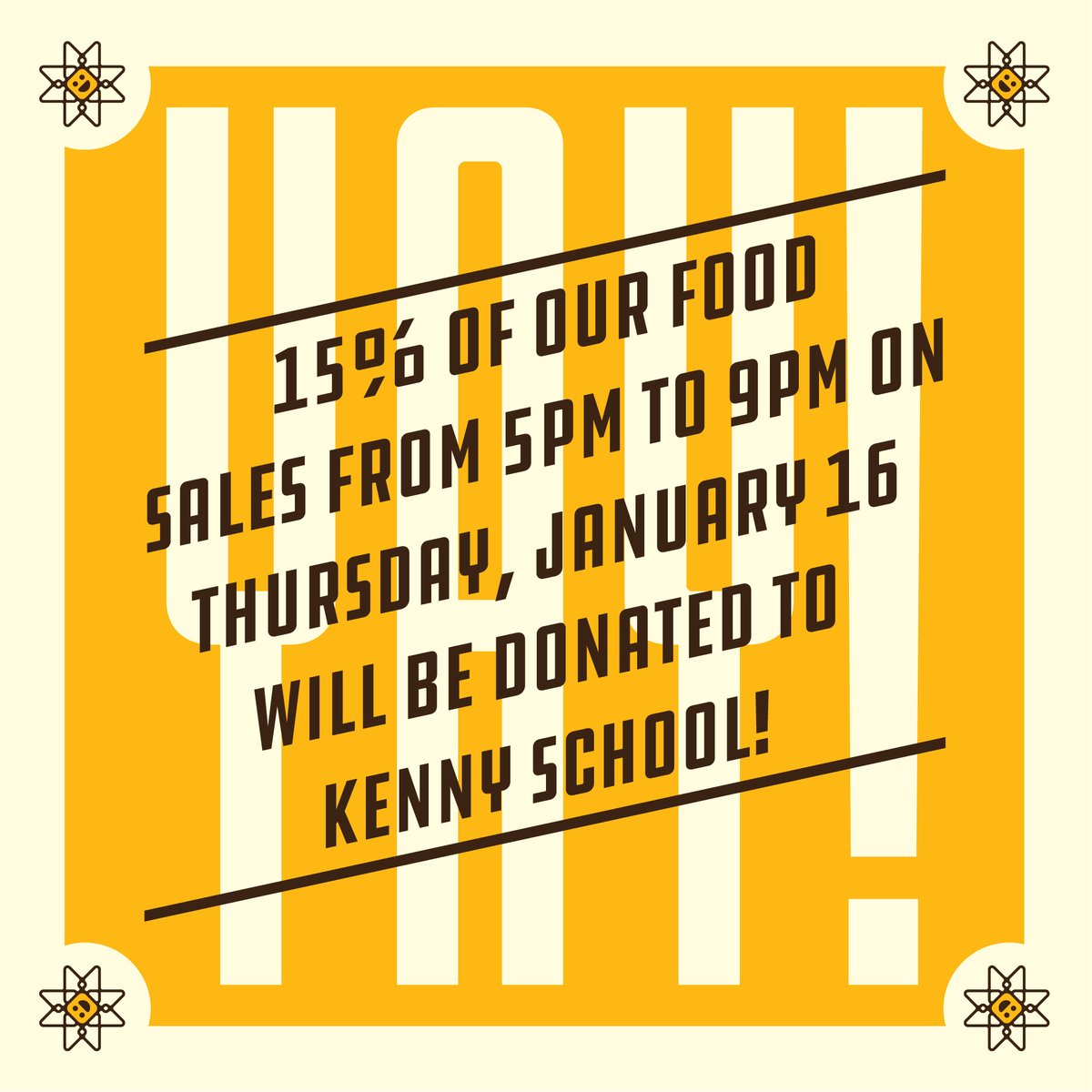 CheeseLouiseMN's tweet photo. TODAY! 15% of our food sales from 5pm to 9pm will be donated to @KennySchoolMPS ! https://t.co/9aG1yNPYth