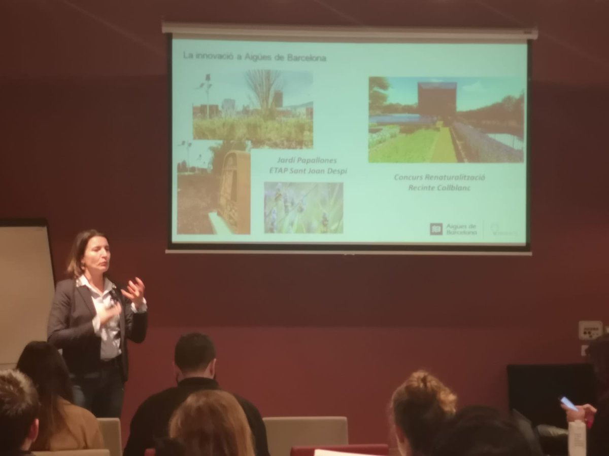 Inesdibts's tweet photo. Repasamos proyectos e iniciativas de #innovacion abierta que se realizan en las diferentes áreas de @aiguesbcnclient by @mmonzollopis #Masterclassinesdi https://t.co/pl4rnK98Ze
