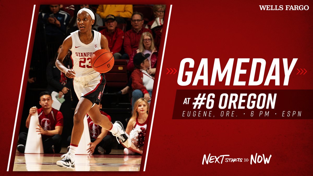 StanfordWBB's tweet photo. 𝙂𝘼𝙈𝙀𝘿𝘼𝙔.

🏀 » 🕕
🆚 » 🦆
🗺 » Eugene, Ore.
🏟 » Matthew Knight Arena
📺 » @ESPN
💻 » https://t.co/CblrektpKz
📻 » @tunein
👂 » https://t.co/SHCTeJIqw2
📊 » https://t.co/HQm1glXb82

#NextStartsNow #GoStanford https://t.co/Cy0tlwYtmw