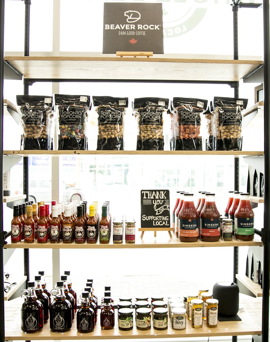 _BeaverRock's tweet photo. #Local #coffee, local #maple syrup &amp; #honey, local hot sauce, snacks and more? That's right! Here at #BeaverRock we love supporting our local businesses! Come down to 535 Bryne Drive in #Barrie and check us out! https://t.co/BsMkiRp7dT