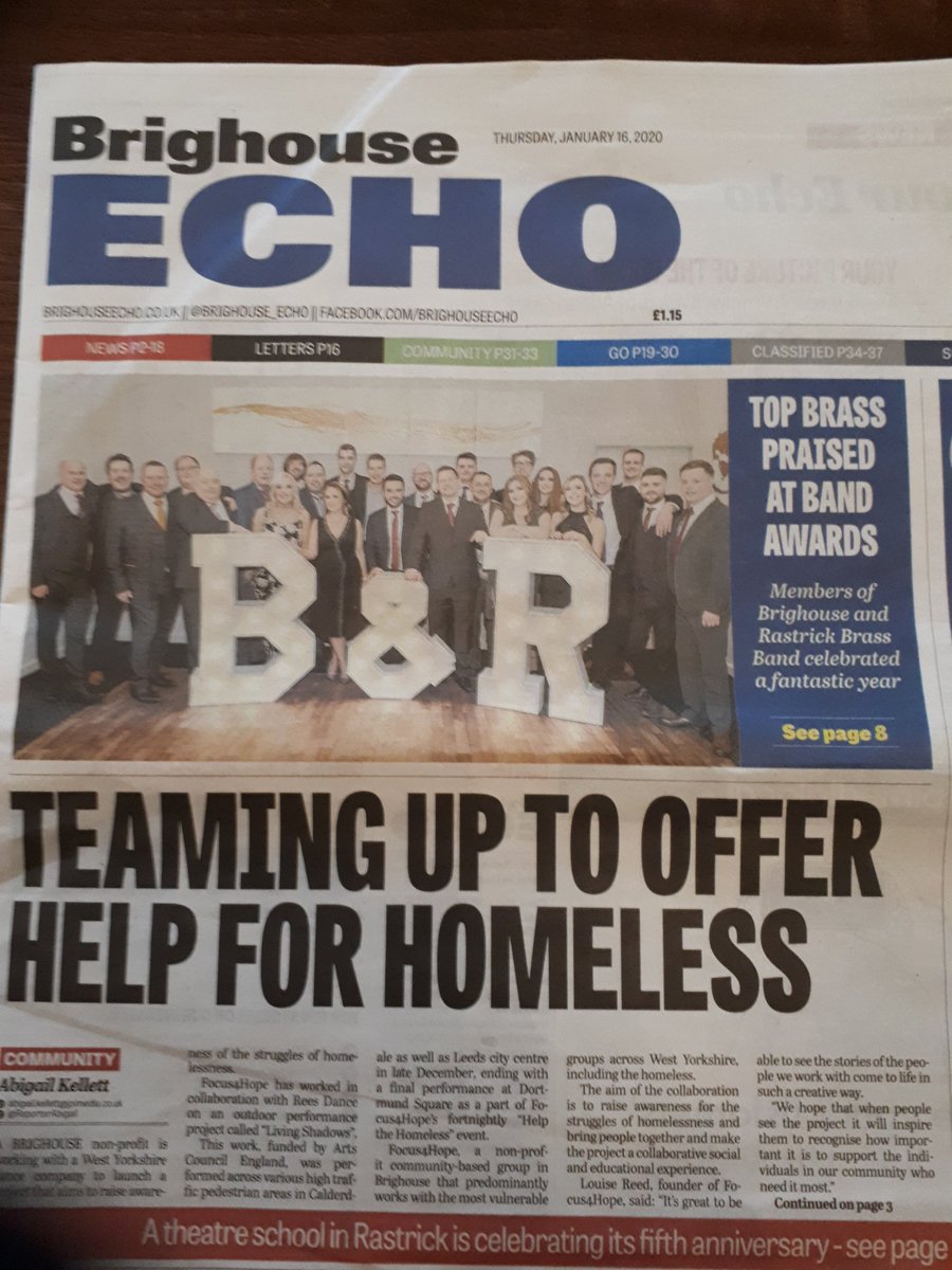 gavinr77's tweet photo. We made the front page and page 3 of the @Brighouse_Echo
Pick up a copy! Read all about #ReesDance latest collaborative project with @Focus4Hope @waynesables and #dancers
Funded by @ace_thenorth / @ace_national https://t.co/RMO3MyBI7Q