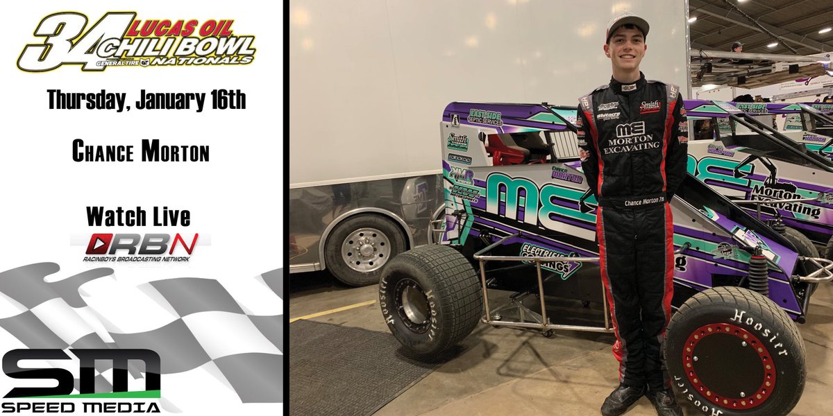IT’S RACE DAY!🏁

🙎🏻‍♂️<a href="/ChanceMorton_7m/">Chance Morton</a> 

🗓 January 16th

📍Tulsa, OK

📲 Results here 

#SpeedMedia