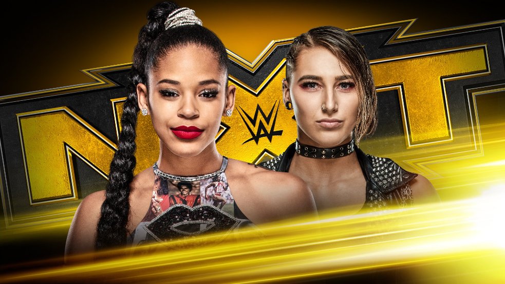 WWEWomen4ever's tweet photo. It's on again Bianca vs Rhea @RheaRipley_WWE @BiancaBelairWWE #NXTTakeoverPortland #NXT #NXTTakeover 2/16/20 #nxtwomenstitle @NXT #WWE #RheaRipley #BiancaBelair https://t.co/sMbYoYqk5p