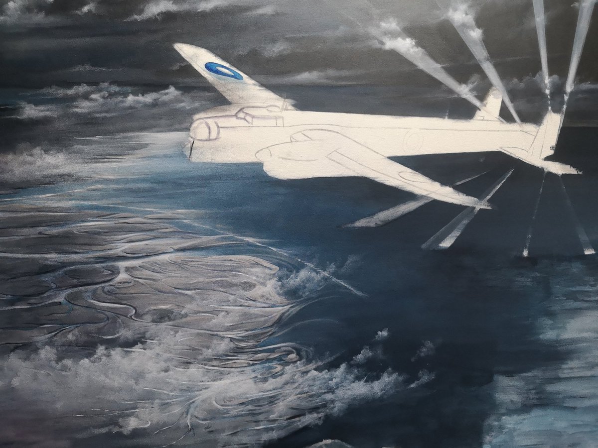 lraviationart's tweet photo. Whitley background coming along #art #myart #avgeek #workinprogress #ww2 #ww2aircraft #fineart #clouds #ocean #sky #britishaviation https://t.co/2KX3eAVAEN