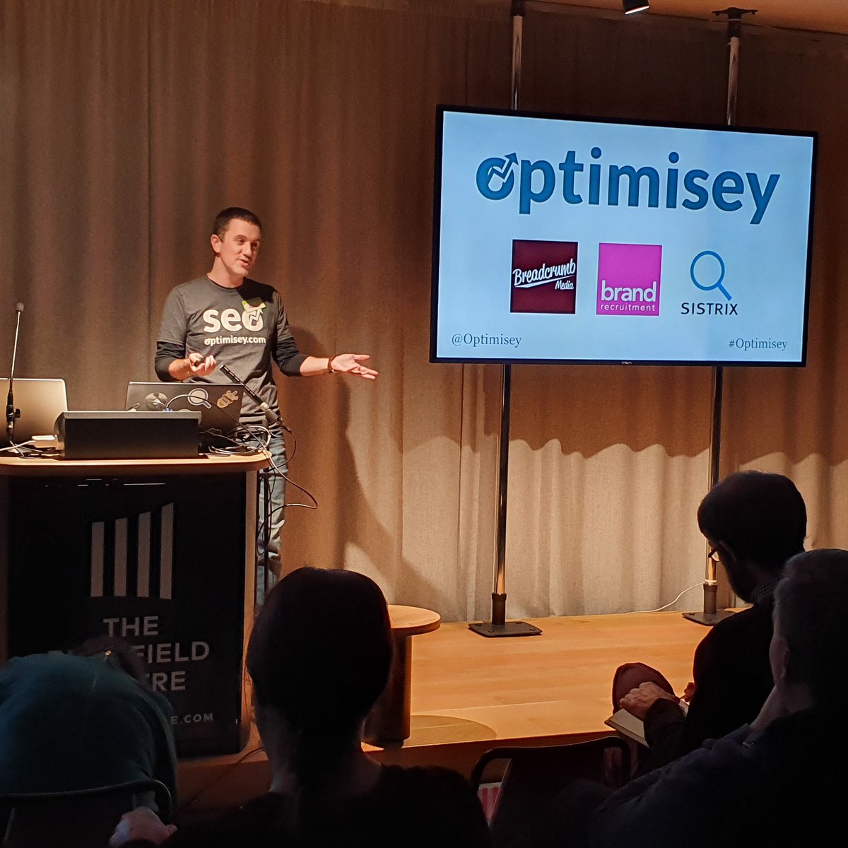 JemimaWillcox's tweet photo. Tonight @XanderWillcox and I are at @Optimisey. Looking forward to hearing all about video from @BreadcrumbMedia.

#Optimisey #SEO https://t.co/7oDycoD7fx