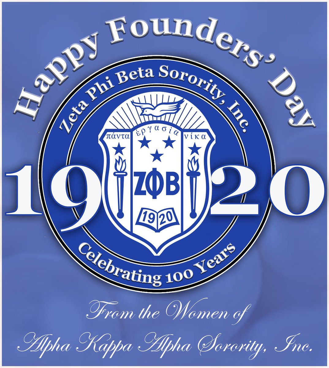 UNT_AKAs's tweet photo. Happy Founders’ Day to the women of Zeta Phi Beta Sorority, Incorporated! Special s/o to the @Rho_Delta1920 💗💙! https://t.co/5koLdCIEKJ
