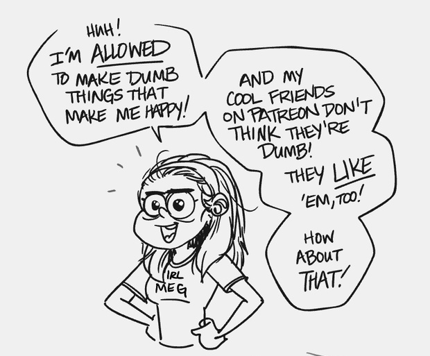 Meg Syv Here S A Comic I Made Last Year For Patreon While Drawing Spider Man Things About The Anxiety I Had Drawing Spider Man Things Draw Fanart Young Artists Don T Be Like