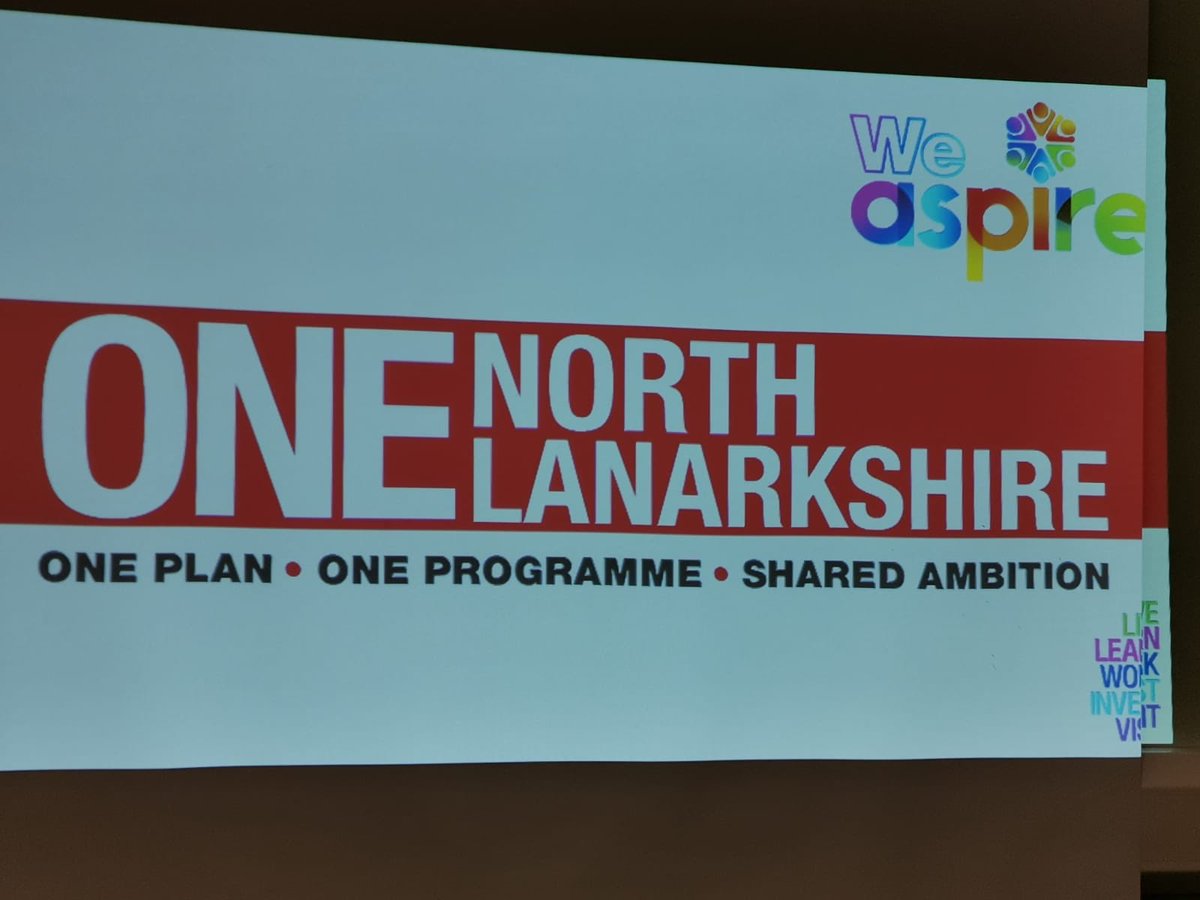 Thank you to Lizanne McMurrich, Head of  Communities for presenting the One Plan for North  Lanarkshire. Over 70 CLD support staff have attended over the past 3 evenings. Really good conversations with staff. More info here> northlanarkshire.gov.uk/CHttpHandler.a…