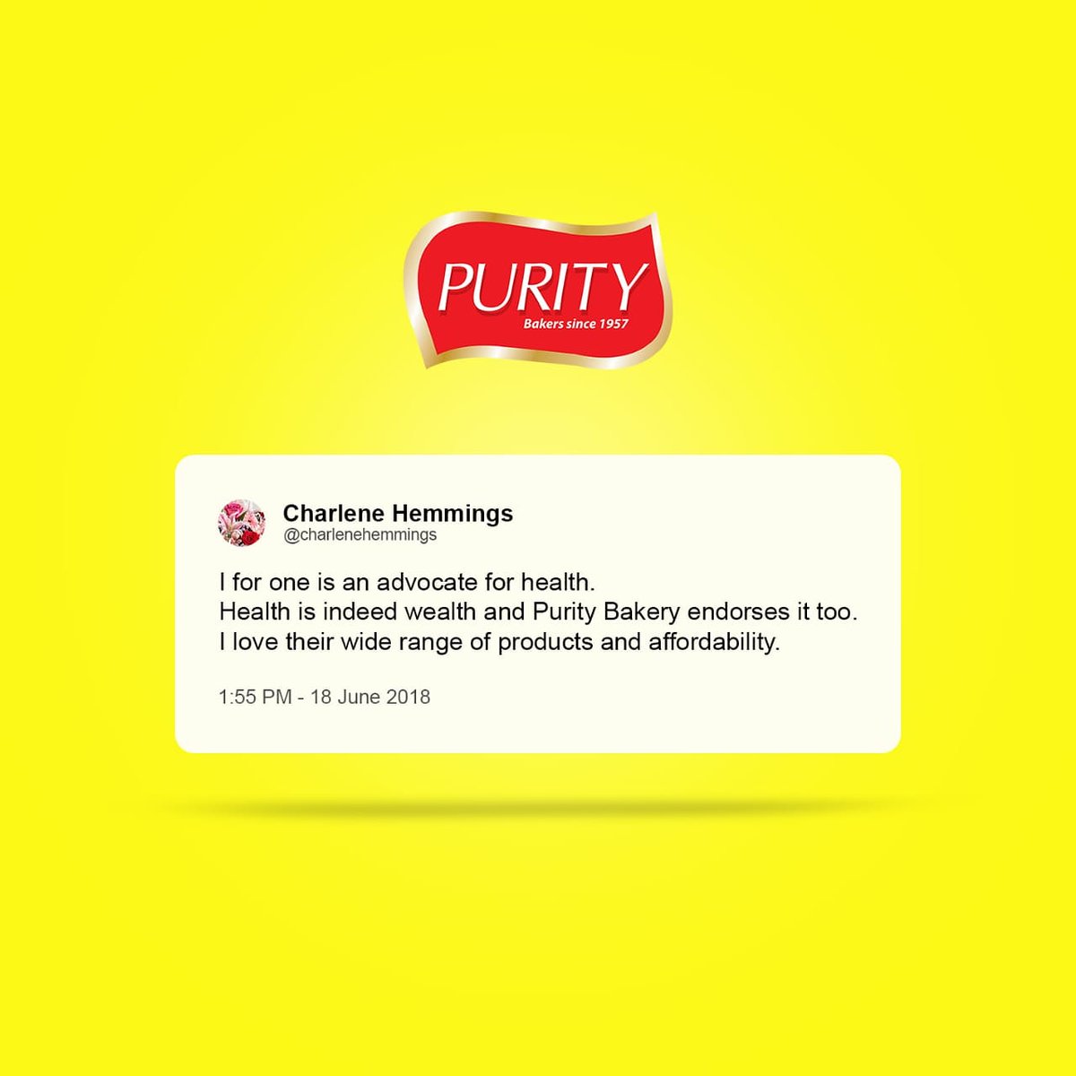 PurityBakeryJam's tweet photo. We couldn't have said it better, Charlene π―
#PurityBread #DiPurityWay https://t.co/q3GnaGpRTv