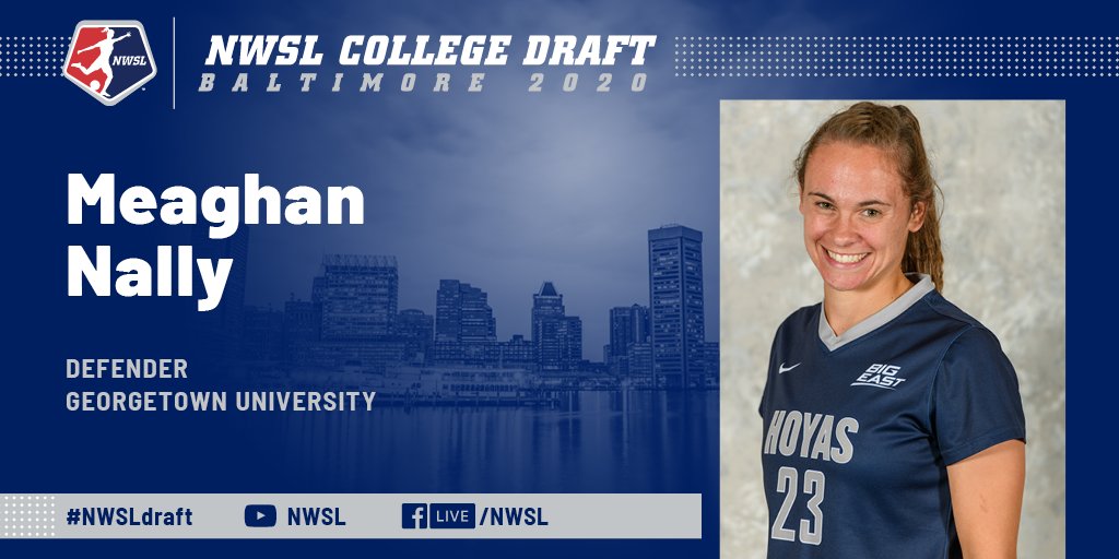 NWSL's tweet image. 🌹

@ThornsFC drafts Meaghan Nally with the 25th overall selection.

#NWSLDraft