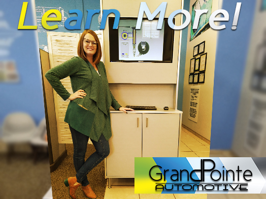 GrandPointeAuto's tweet image. Just set up our new learning center! Now we can give our customers a visual of vehicle systems and potential repair issues. We're excited to help!