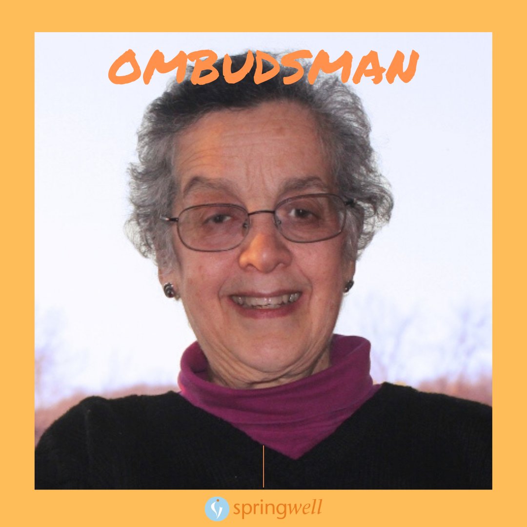 SpringwellHome's tweet image. As a Nursing Home Ombudsman, Marian play a role in ensuring that residents of nursing homes and rest homes receive a high level of care. springwell.com/blog/making-a-…
#volunteer #morethanaresolution