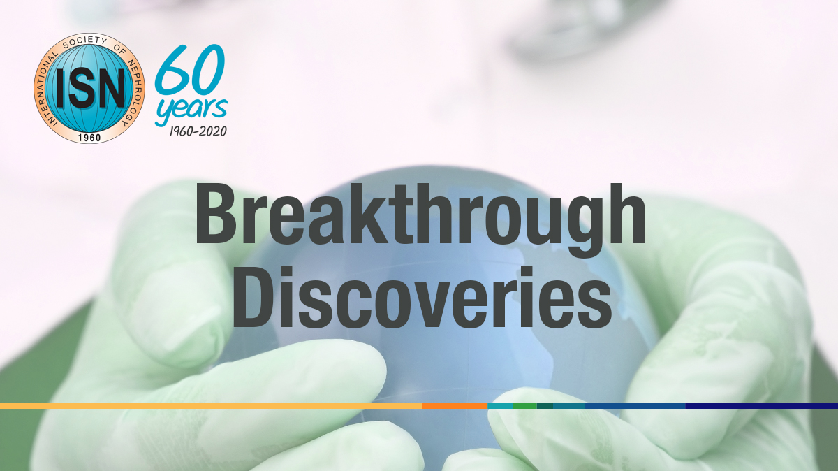 In celebration of the  #ISN60years, the ISN Research Working Group will publish a monthly series, “Breakthrough Discoveries”. This series will highlight 60 + 1 historical discoveries of significant impact to the nephrology community.Read more:  https://www.theisn.org/60th-anniversary/breakthrough-discoveries