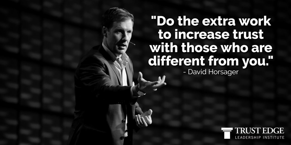 DavidHorsager's tweet photo. Do the extra work to increase trust with those who are different from you.
#extrawork #workhard #buildingtrust #increasetrust #different #trust #trustedge #keynotespeaker https://t.co/hUlpXHhGlH