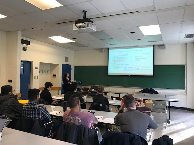 BCEnergyReg's tweet photo. Passing on expertise to future generations is important to us. Here Nicole Koosmann VP Engineering Integrity & Technical Compliance teaches 4th year @UBCengineering students horizontal directional drilling design as a guest lecturer for a pipeline design course. #trustedregulator https://t.co/36L1jMXQwI