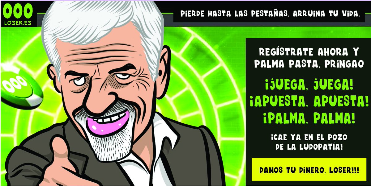 "Pierde hasta las pestañas" - Viñeta Pedro Vera