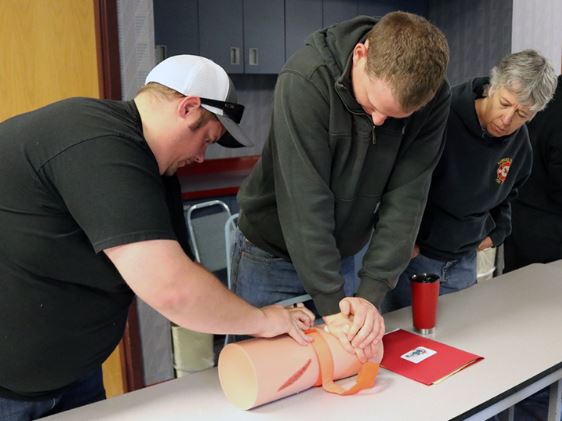 Someone who is severely bleeding can bleed to death in as little as five minutes. That's why bleeding control--keeping the blood inside the body--is the purpose of Stop the Bleed training. Learn how to #StopTheBleed today! bit.ly/2FWcsfz #tourniquet
