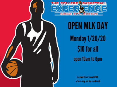 TheCBE's tweet photo. The CBE will be open for MLK Day. Just $10 for all. Open 10am to 6pm.
#thecbe #touristattraction #thingstodokc #kcthingstodo#collegebasketball #howwedokc #thenewmidwest #familyfunkc #gkcaa #finditkc #visitkc #explorekc #kcstreetcar #downtownkc #kcpldistrict https://t.co/xnERBVtXuG