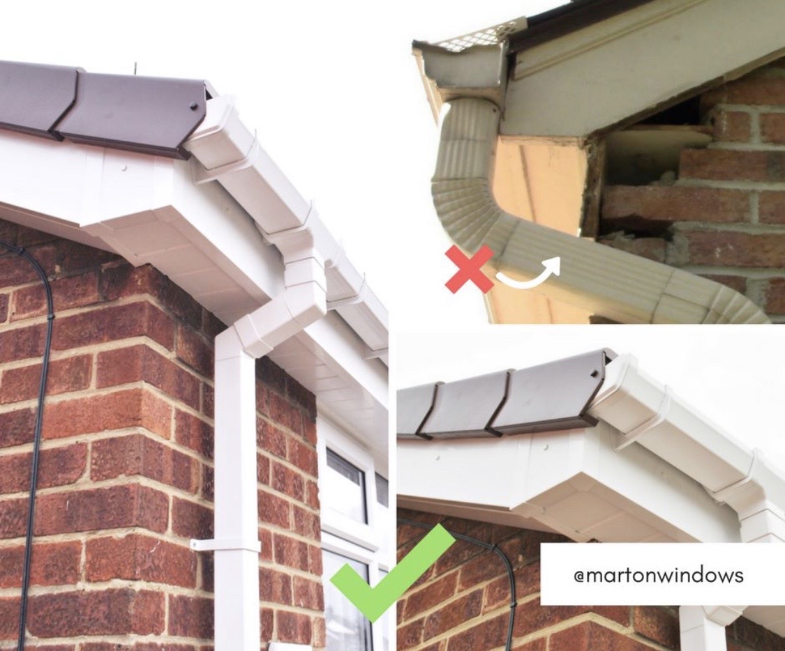 old wooden fascia is not only unsightly and a pain in the butt to paint😨  it can also allow water to penetrate joists &amp; interior of your property, causing a range of problems from damp to rotten joists!
but we have a solution because we supply fascia that never needs painting 😱