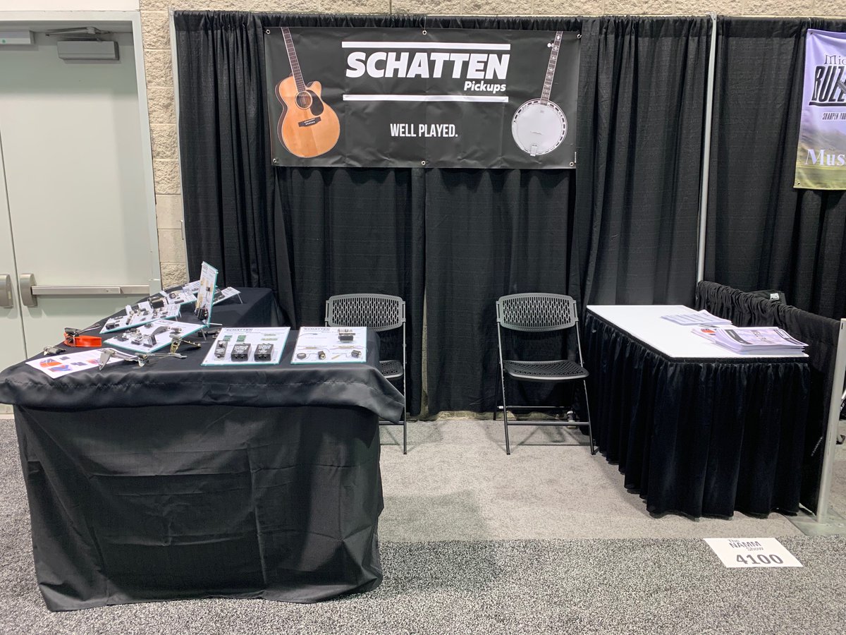 SchattenPickups's tweet photo. Here. We. Go!
The 2020 @NAMMShow has begun! Booth 4100 is where all the cool kids and products are hanging out. You don't want to be uncool, do you???
#schattenpickups #wellplayed #namm2020 https://t.co/6GRKqKxNO1