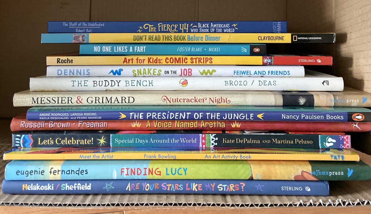 ✨Book Giveaway!✨Follow &amp; R/T to enter! Indicate which box you would like in the comments (middle grade or picture book). I’ll add signed copies of Vanderbeekers 1 &amp; 2 in the MG box.✨I’m doing this every week, so stay tuned! Contest ends 1/16 @ 9pm EST. US only. #KidsNeedBooks