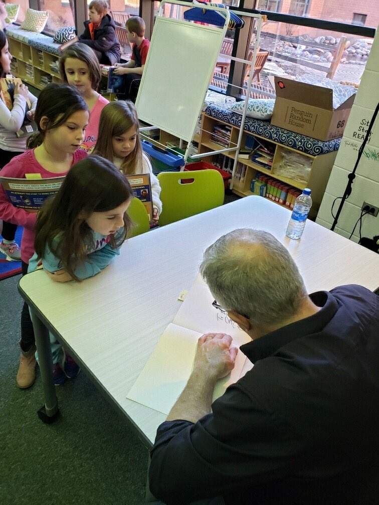 What an amazing “authorator” visit from David Biedrzycki! #NBSColtPride <a href="/artofdavid/">David Biedrzycki</a>