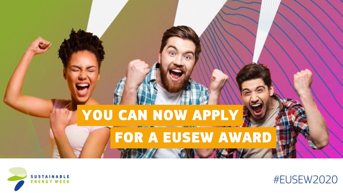 Kostadin4U's tweet photo. If you have EU project with outstanding results in innovation in #energyefficiency and #renewables you can apply for #EUSEW2020 Awards competition today or till  27 January 2020 at latest!!
Read the guidelines https://t.co/RS9P9xZ4er https://t.co/swjEQs83h1