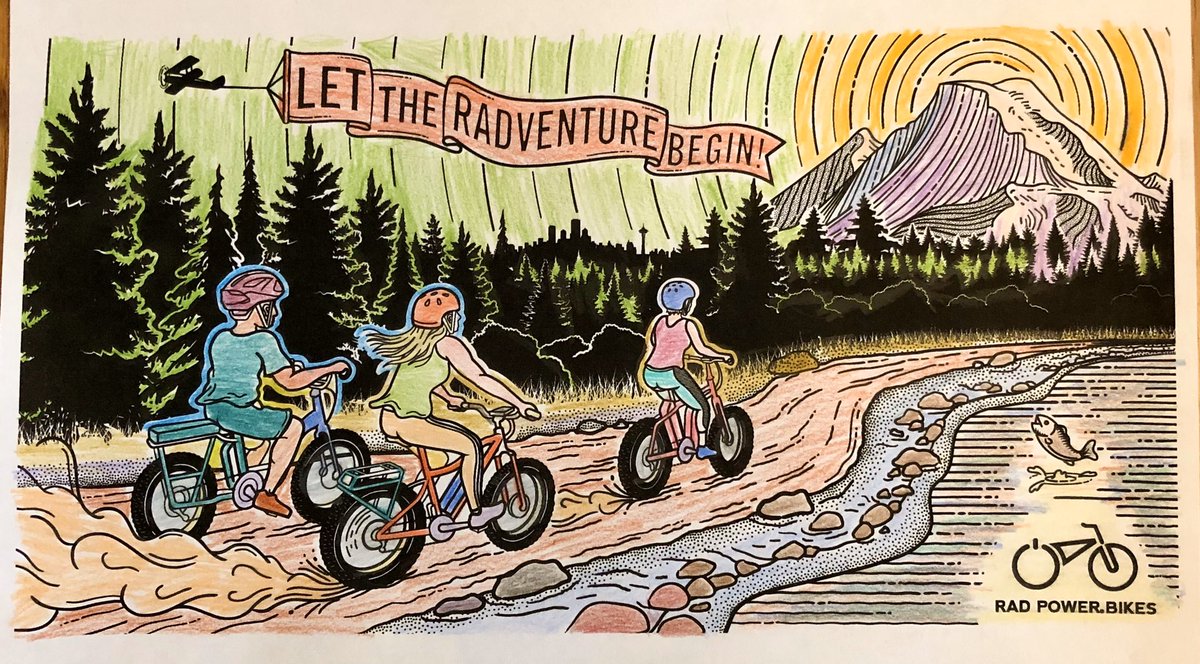 DanLessardMaine's tweet image. Here’s my entry.... #RadColoringContest