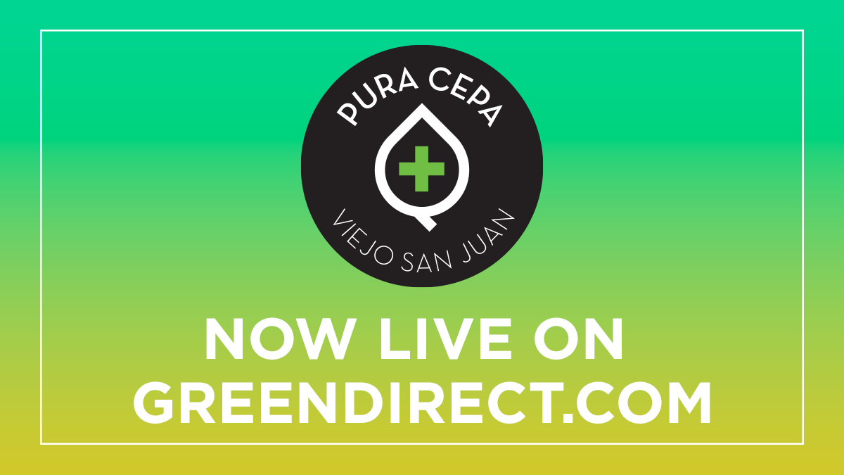 GreenDirectPR's tweet photo. Pura Cepa is NOW LIVE on GreenDirect!!! 💚🌳 Order now at https://t.co/6jeeG6WPwG or download the #GreenDirect app! #CannabisCommunity https://t.co/bOFK0UFg3s