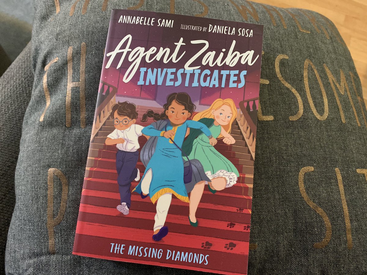 Time for a new read. #AgentZaibaInvestigates by @annabellesami is top of my pile 😊 #DanielaSosa @StripesBooks