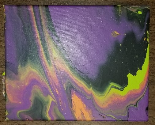 WhitewoodLib's tweet photo. Our first Paint Pour of 2020 and wow fun. This was a School group and we did 8" by 10" canvas with 2oz of paint in 4 colors and got very different results I am thankful my board gives me freedom to have programs at the library that not only are successful but have a waiting list https://t.co/r4MEnzdi9W