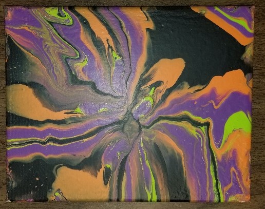 WhitewoodLib's tweet photo. Our first Paint Pour of 2020 and wow fun. This was a School group and we did 8" by 10" canvas with 2oz of paint in 4 colors and got very different results I am thankful my board gives me freedom to have programs at the library that not only are successful but have a waiting list https://t.co/r4MEnzdi9W