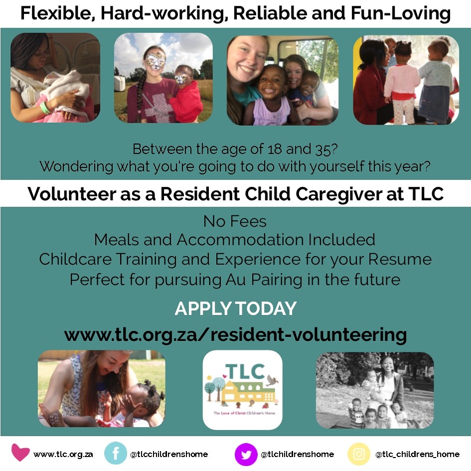 TLC Children's Home on Twitter "We're Recruiting Resident Volunteers