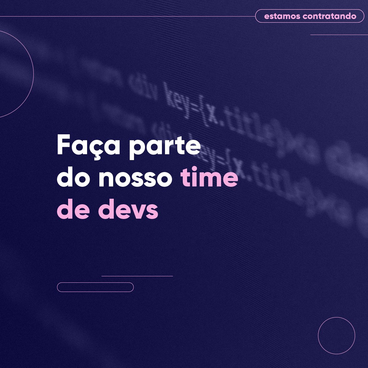 novatics's tweet photo. Estamos procurando pessoas desenvolvedoras de software para nosso time (back e front end). Você é motivado para solucionar problemas reais e se importa em entender a fundo as necessidades do usuário? Saiba mais: https://t.co/EK4kIaQTRR https://t.co/yJ7MLRtgKK