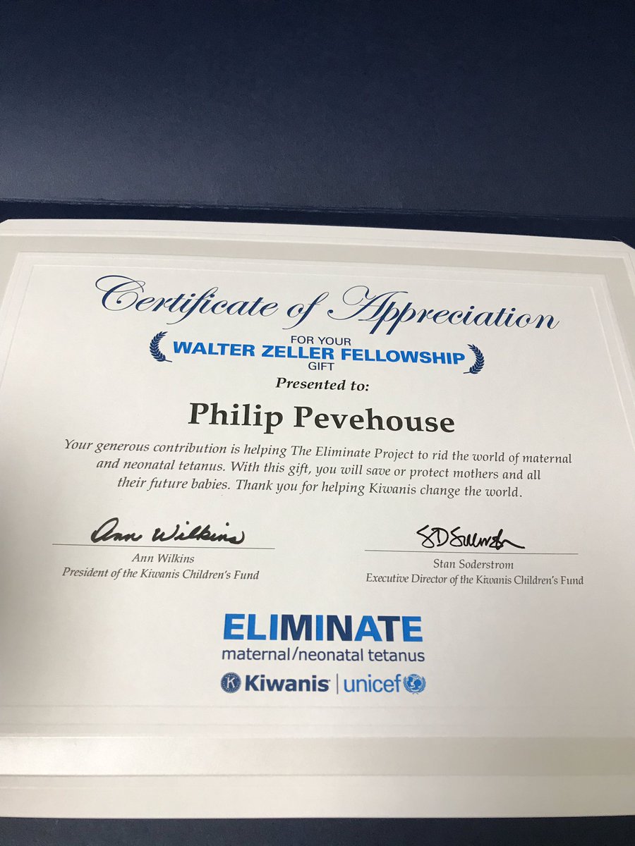 CapPevehouse's tweet photo. SCSO is proud to be a part of Fort Smith Kiwanis.  For the last 10 years Kiwanis International has been involved in Project Eliminate.  The goal is to eradicate maternal and neo-natal tetanus around the world.  In honor of SCSO contributions to Kiwanis a gift of $1,250 was made. https://t.co/95X7GRHzlQ