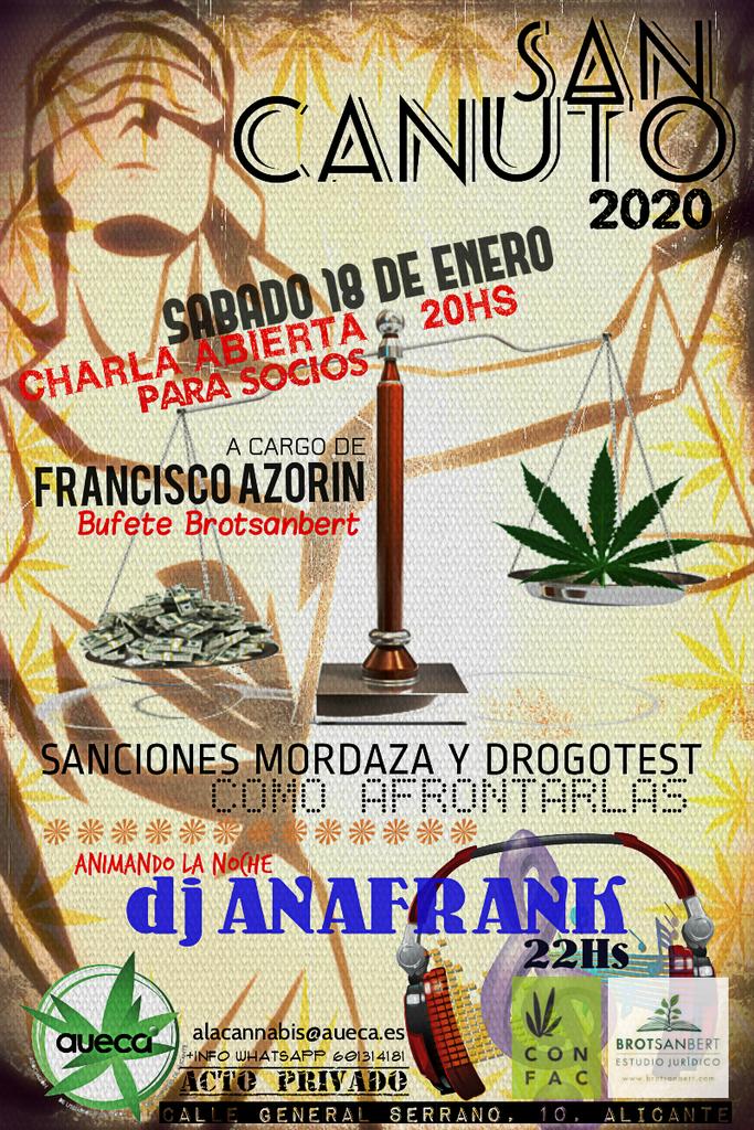 Alacannabis's tweet photo. Nos vemo el sábado para celebrar #SanCanuto2020 en #Alacannabis #SiembraelCambio #FacLevante #CatFac #autocultivo #csc #cannabis https://t.co/0K9Hi04ulw