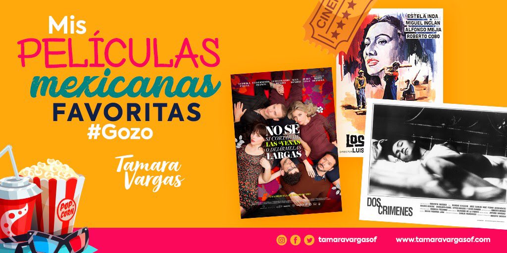 TamaraVargasOf's tweet photo. A mi si me gustan muchas películas 🎥 mexicanas 🇲🇽 y aquí están mi TOP 8.  🍿¿Por qué ocho? ¿Por qué no? 🤷🏻‍♀️ https://t.co/o7xAp3VZZP https://t.co/peg0xGRZk5