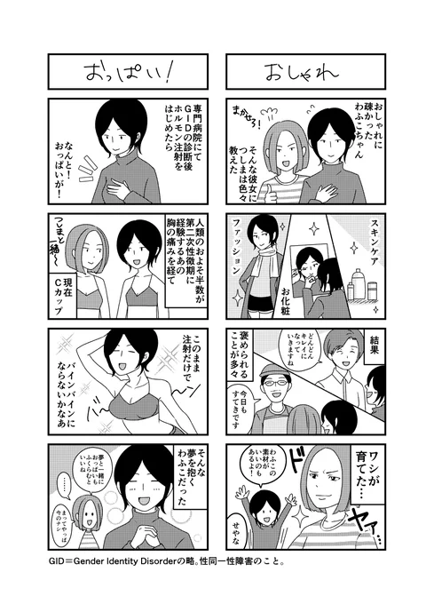 「夫は実は女性でした」の二作目を描きました。#コミックエッセイ #四コマ漫画 #LGBT 