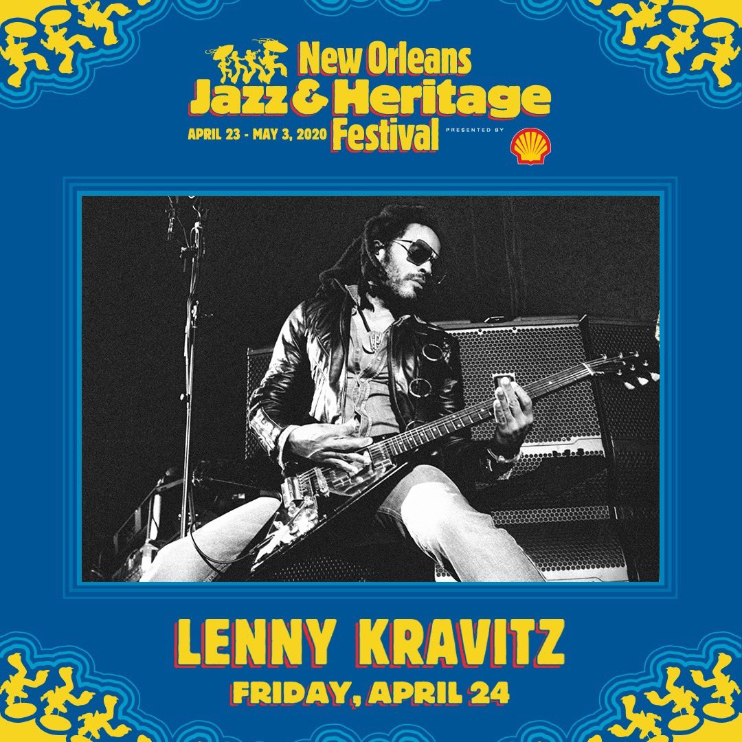 LennyKravitzInt's tweet photo. @LennyKravitz at #neworleansjazzfest #jazzfest2020 #nojazzfest #lennykravitz #lennykravitzlive #NewOrleans https://t.co/dN3KJHWEuG