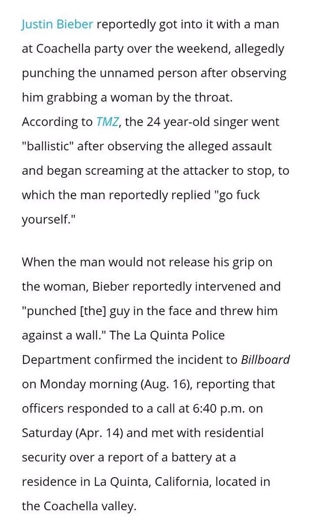 جاستن في كوتشيلا 2018 دافع عن امرأة تعرضت للخنق من رجل يزعم انها حبيبته السابقة جاستن دفع الرجل على...