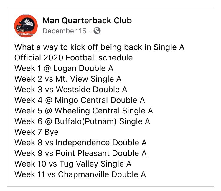 wv_ross's tweet photo. .@MhsBarstool will have, likely, the toughest Single A schedule in the state next season. https://t.co/zXGrpWBnhP