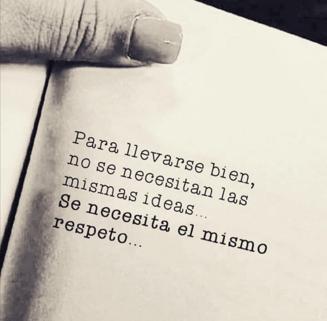 Y lo que enriquece estar rodeada de personas diferentes