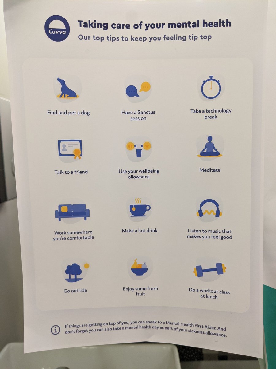 TallyHarman's tweet photo. Really appreciating @cuvva's mental health top tips. Now off I pop to find a dog.♥️ https://t.co/pY4agAQX5j