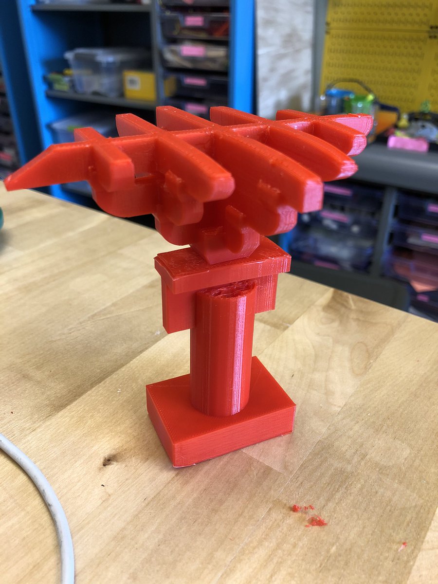 TechWithMrsW's tweet photo. Mrs. Oliff is exploring Chinese Architecture with her girls. She wanted to print pieces of a #dougong for her students to assemble. Thanks to @pinshape, I found a design and printed the pieces for them to put together. @StCatherinesRVA #collaboration #chinesearchitecture https://t.co/amexzNNSQi